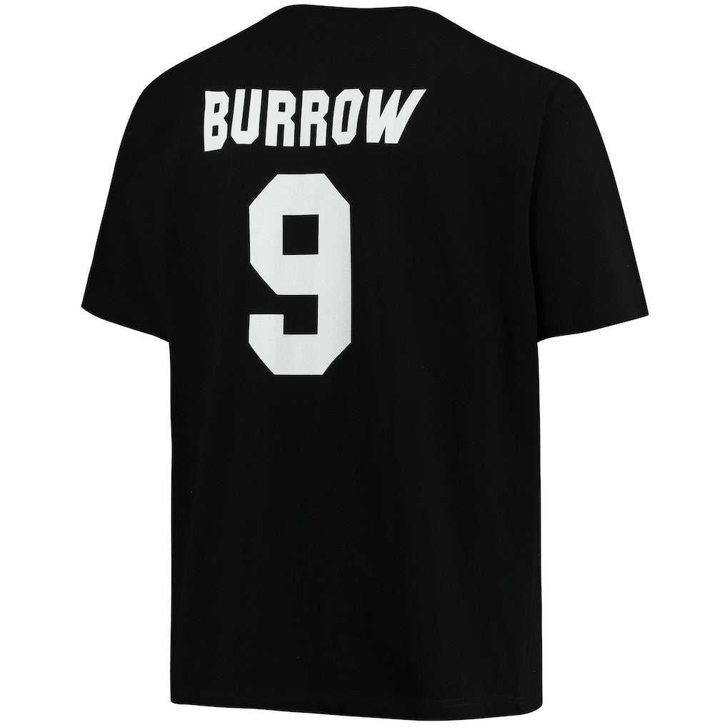Joe Burrow Cincinnati Bengals Big & Tall Player Name & Number T-Shirt - Black T-shirts