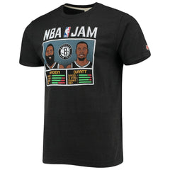 James Harden & Kevin Durant Brooklyn Nets Homage NBA Jam T-Shirt Heathered Charcoal