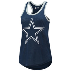 Dallas Cowboys G-III 4Her by Carl Banks Women's Tater Burnout Tank Top - Navy Tops