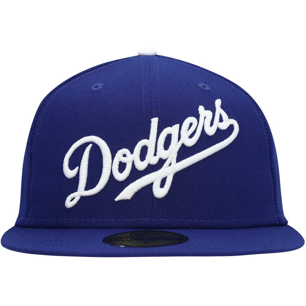 Los Angeles Dodgers New Era White Logo 59FIFTY Fitted Hat - Royal Hats