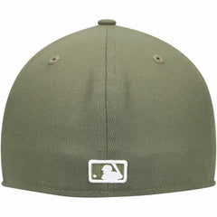 Milwaukee Brewers New Era White Logo 59FIFTY Fitted Hat - Olive Hats