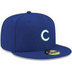 Chicago Cubs New Era White Logo 59FIFTY Fitted Hat - Royal Hats
