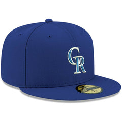 Colorado Rockies New Era White Logo 59FIFTY Fitted Hat - Royal Hats