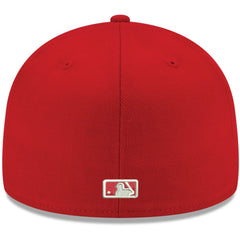 Pittsburgh Pirates New Era White Logo 59FIFTY Fitted Hat - Red Hats
