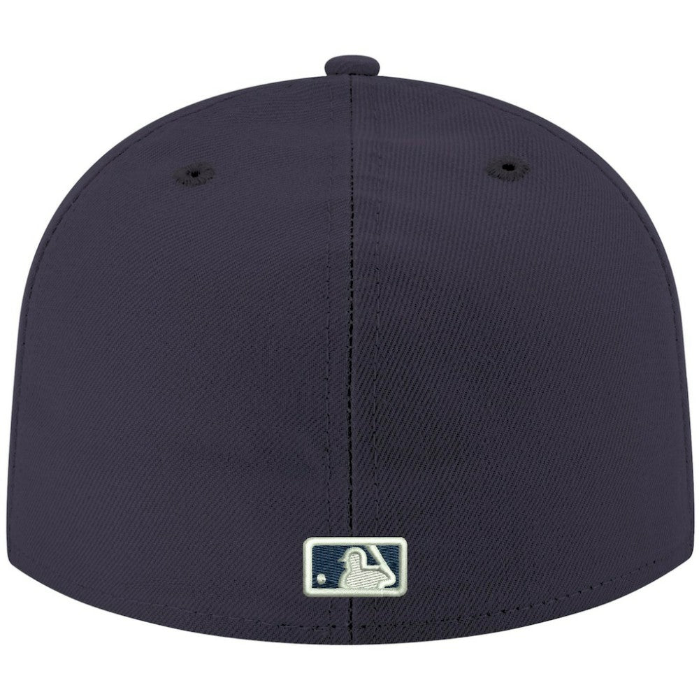 Houston Astros New Era White Logo 59FIFTY Fitted Hat - Navy Hats