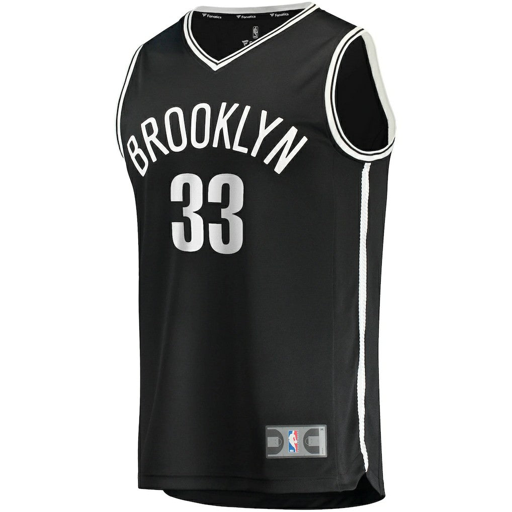 Nicolas Claxton Brooklyn Nets Fast Break Replica Jersey Icon Edition Black - Fanatics