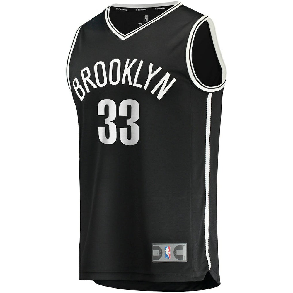 Nicolas Claxton Brooklyn Nets Fast Break Replica Jersey Icon Edition Black - Fanatics