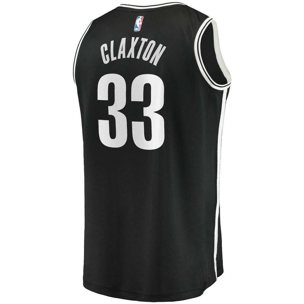 Nicolas Claxton Brooklyn Nets Fast Break Replica Jersey Icon Edition Black - Fanatics