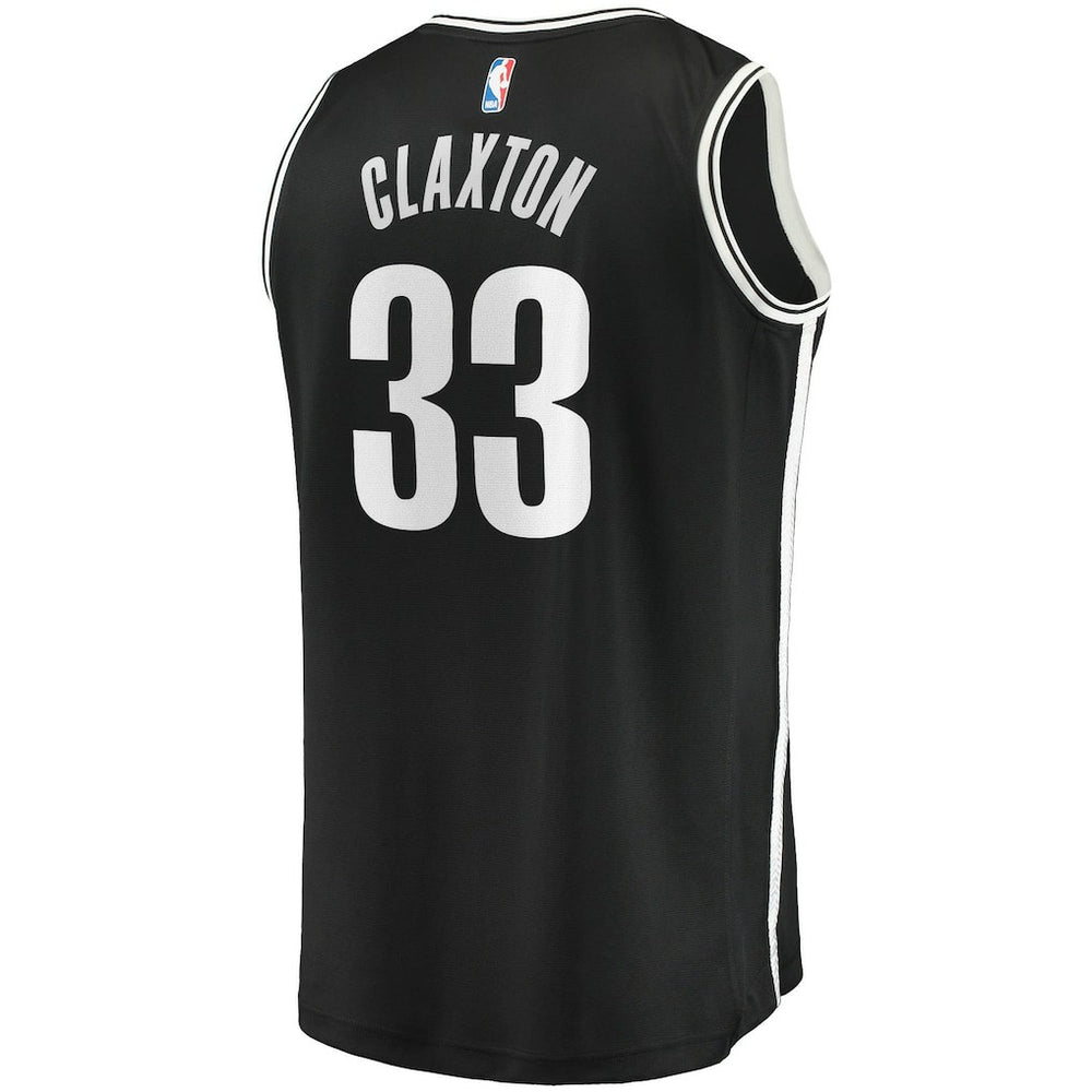 Nicolas Claxton Brooklyn Nets Fast Break Replica Jersey Icon Edition Black - Fanatics