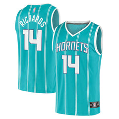 Nick Richards Charlotte Hornets Fast Break Replica Jersey Icon Edition Teal - Fanatics