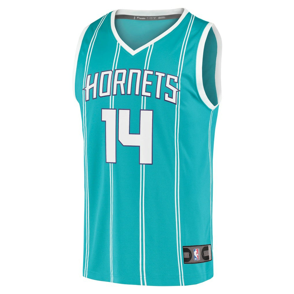 Nick Richards Charlotte Hornets Fast Break Replica Jersey Icon Edition Teal - Fanatics