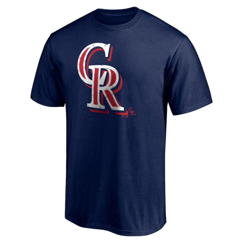 Colorado Rockies Red White and Team T-Shirt - Navy T-shirts