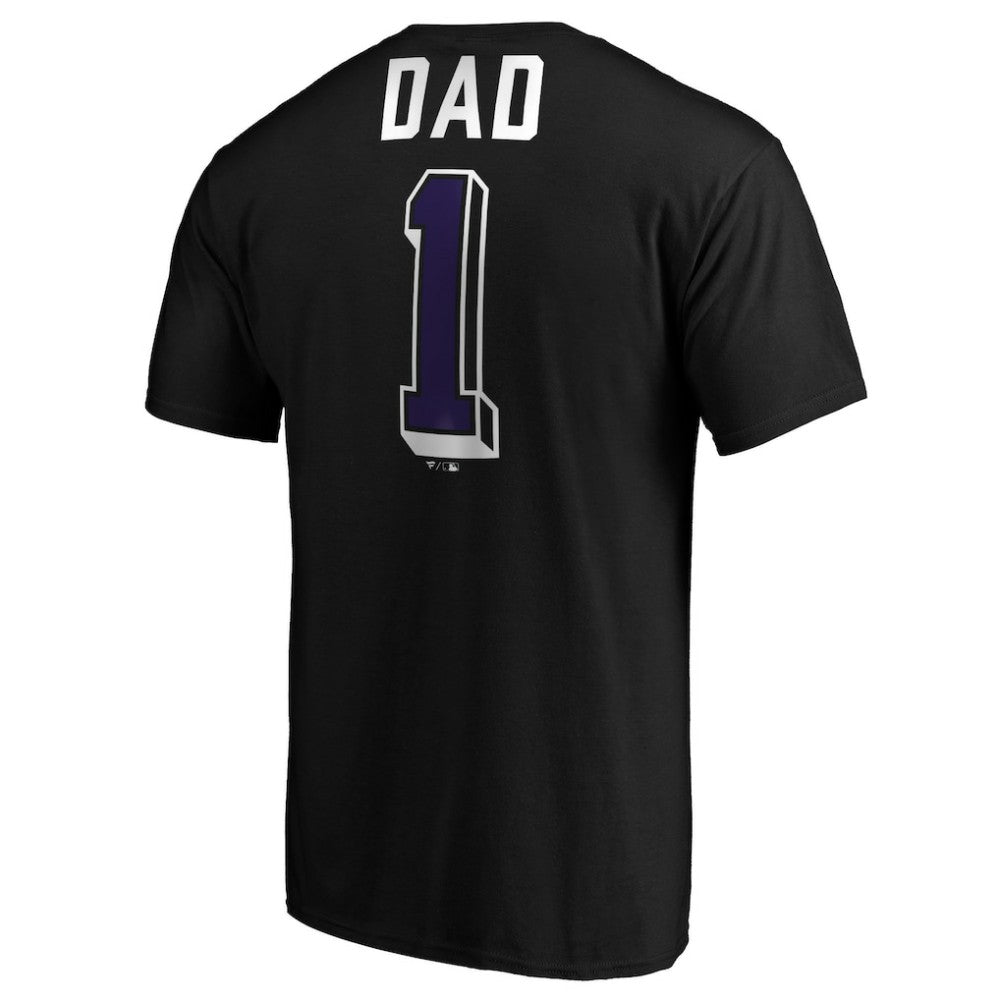 Colorado Rockies Number One Dad T-Shirt - Black T-shirts
