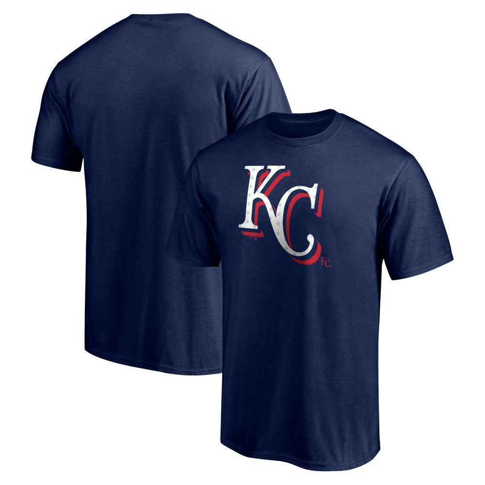 Kansas City Royals Red White and Team T-Shirt - Navy T-shirts