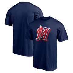 Miami Marlins Red White and Team T-Shirt - Navy T-shirts