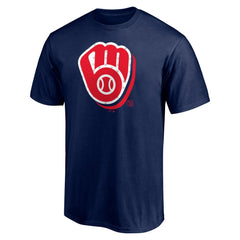 Milwaukee Brewers Red White and Team T-Shirt - Navy T-shirts