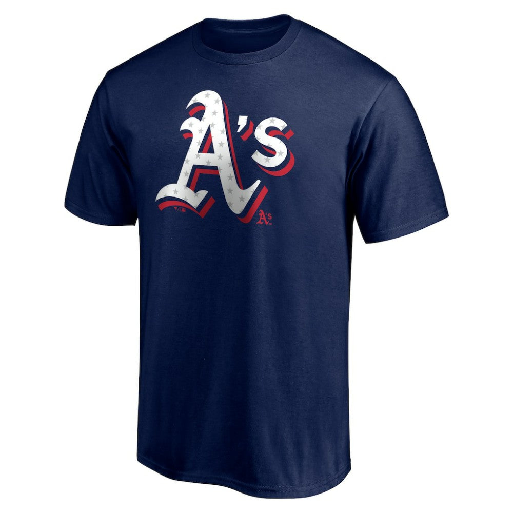 Athletics Red White and Team T-Shirt - Navy T-shirts
