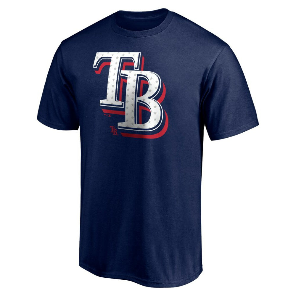 Tampa Bay Rays Red White and Team T-Shirt - Navy T-shirts