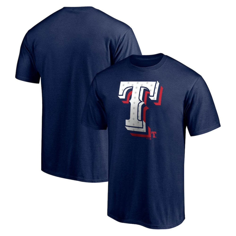 Texas Rangers Red White and Team T-Shirt - Navy T-shirts