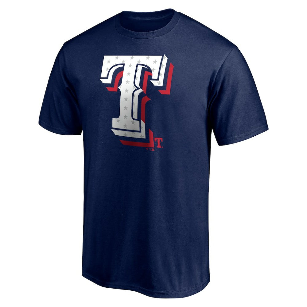Texas Rangers Red White and Team T-Shirt - Navy T-shirts