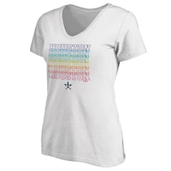 Houston Astros Women's City Pride V-Neck T-Shirt - White T-shirts