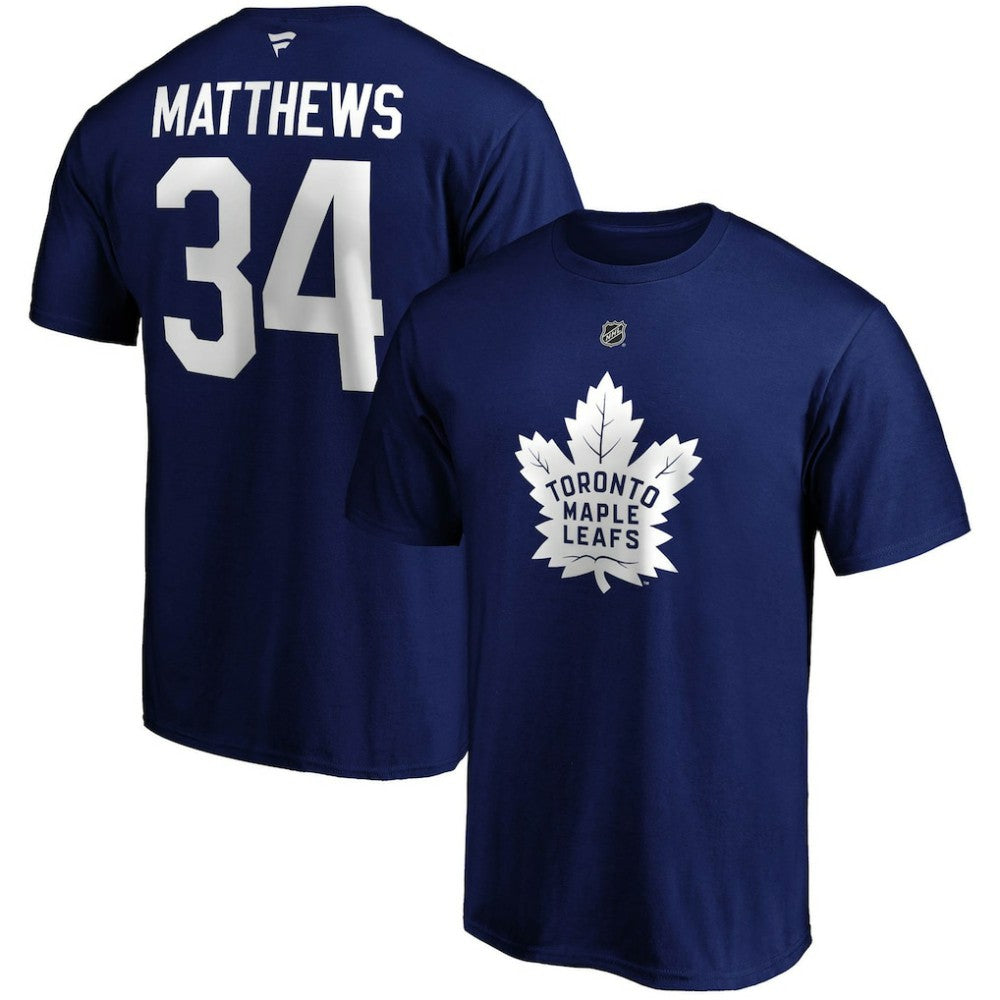 Auston Matthews Toronto Maple Leafs Fanatics Big & Tall Name & Number T-Shirt - Blue | US 4218047
