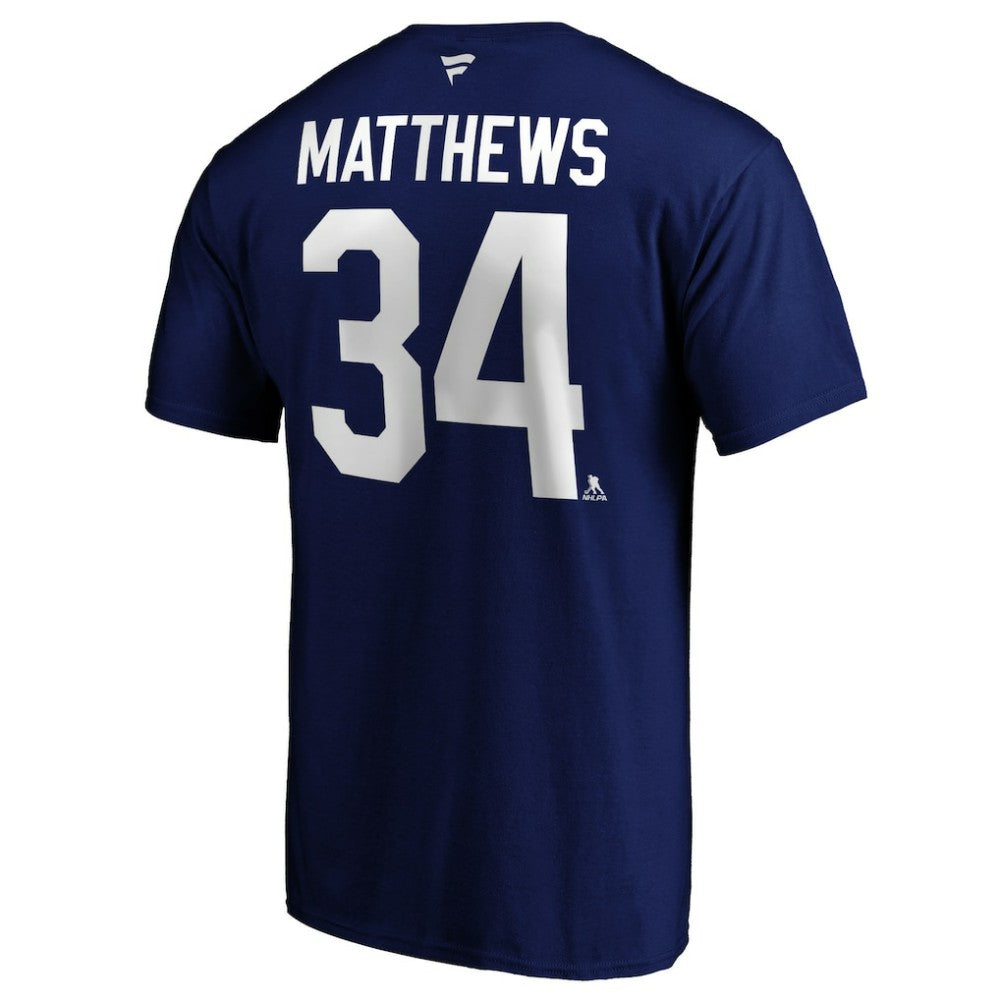 Auston Matthews Toronto Maple Leafs Fanatics Big & Tall Name & Number T-Shirt - Blue | US 4218047