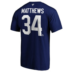 Auston Matthews Toronto Maple Leafs Fanatics Big & Tall Name & Number T-Shirt - Blue | US 4218047