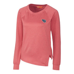Tennessee Titans Cutter & Buck Women's Jackson Pullover Sweatshirt - Heathered Red Pullover