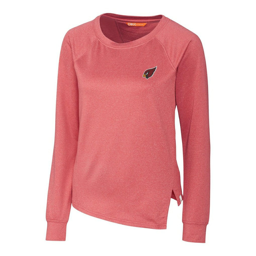 Arizona Cardinals Cutter & Buck Women's Jackson Pullover Sweatshirt - Heathered Cardinal Pullover