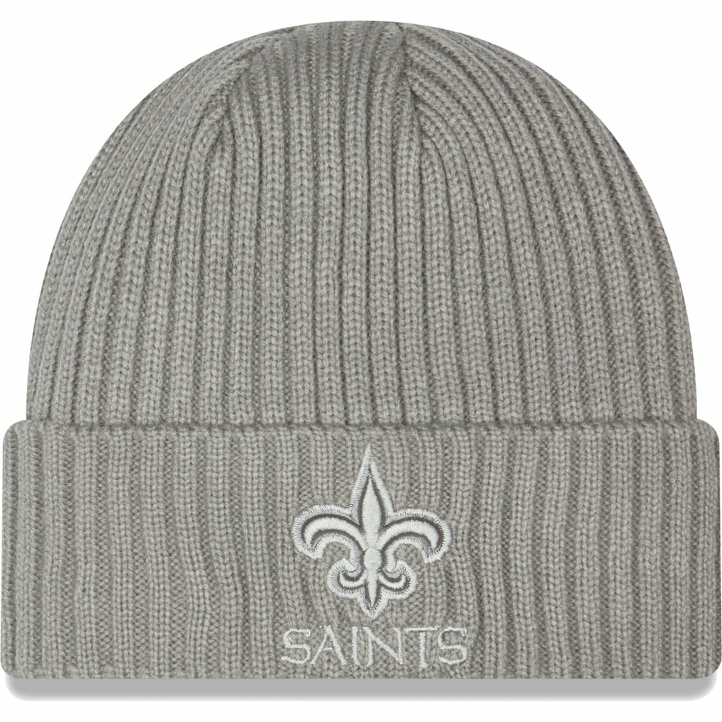 New Orleans Saints New Era Core Classic Cuffed Knit Hat - Gray Hats