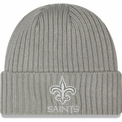 New Orleans Saints New Era Core Classic Cuffed Knit Hat - Gray Hats