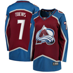 Devon Toews Colorado Avalanche Fanatics Women's Home Breakaway Player Jersey - Burgundy | US 4222741