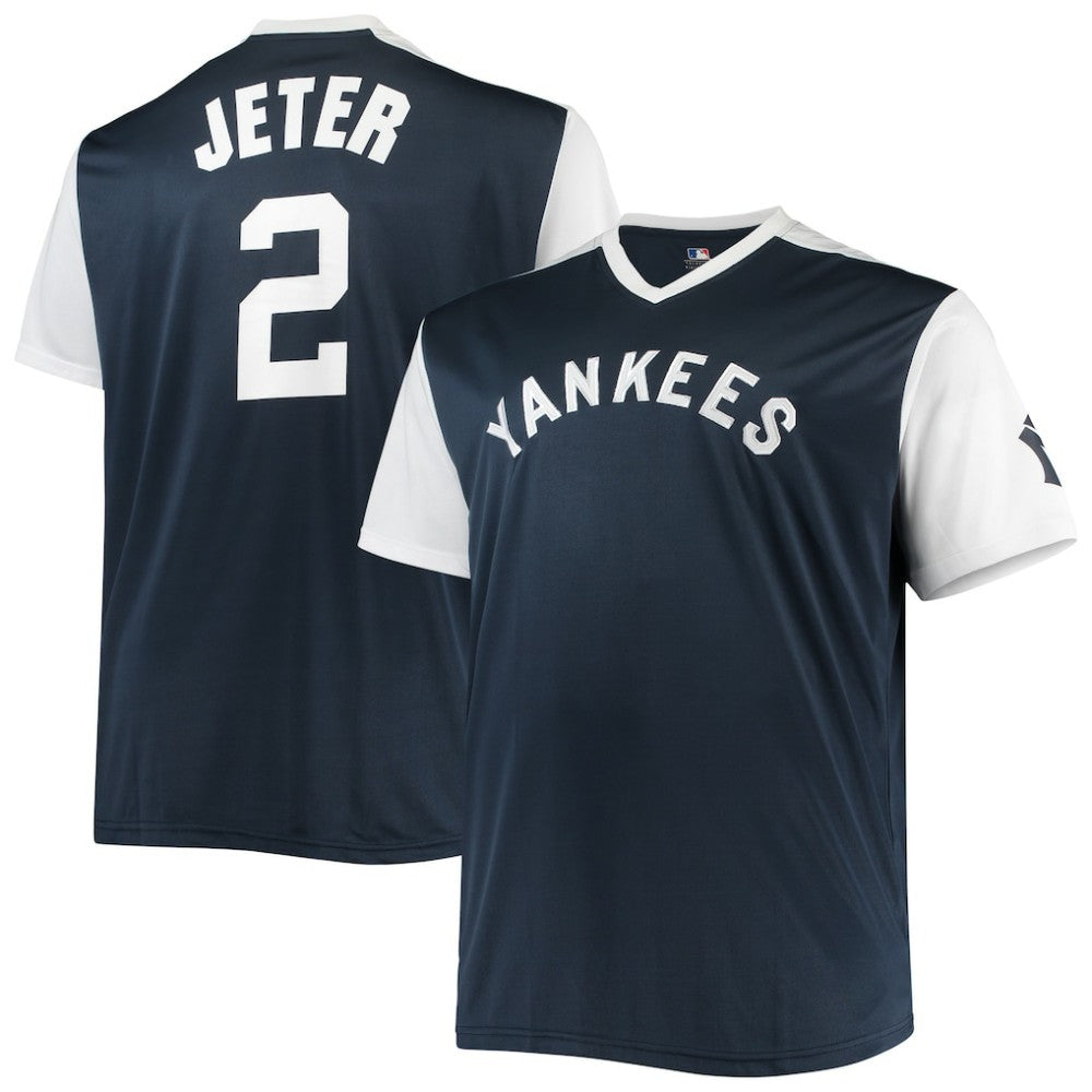 Derek Jeter New York Yankees Cooperstown Collection Replica Player Jersey - Navy/White Jerseys