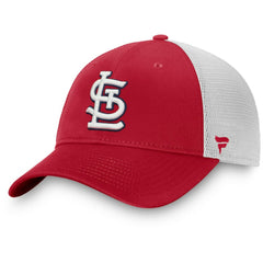 St. Louis Cardinals Fanatics Team Core Unstructured Trucker Adjustable Hat - Red/White Hats
