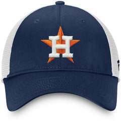 Houston Astros Fanatics Team Core Unstructured Trucker Adjustable Hat - Navy/White Hats