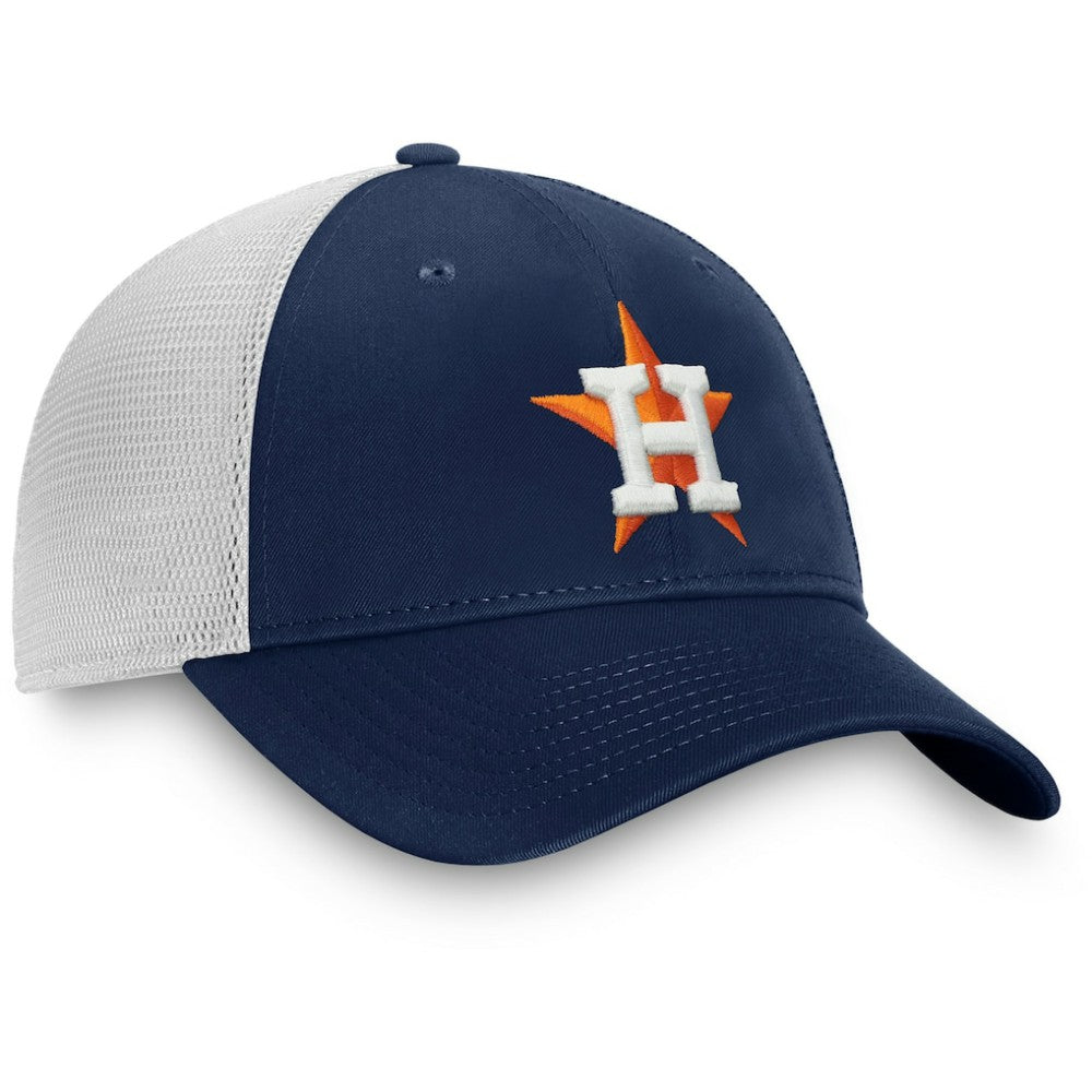 Houston Astros Fanatics Team Core Unstructured Trucker Adjustable Hat - Navy/White Hats