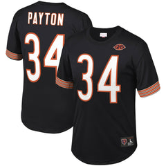 Walter Payton Chicago Bears Retired Player Name & Number Mesh Top - Black Tops