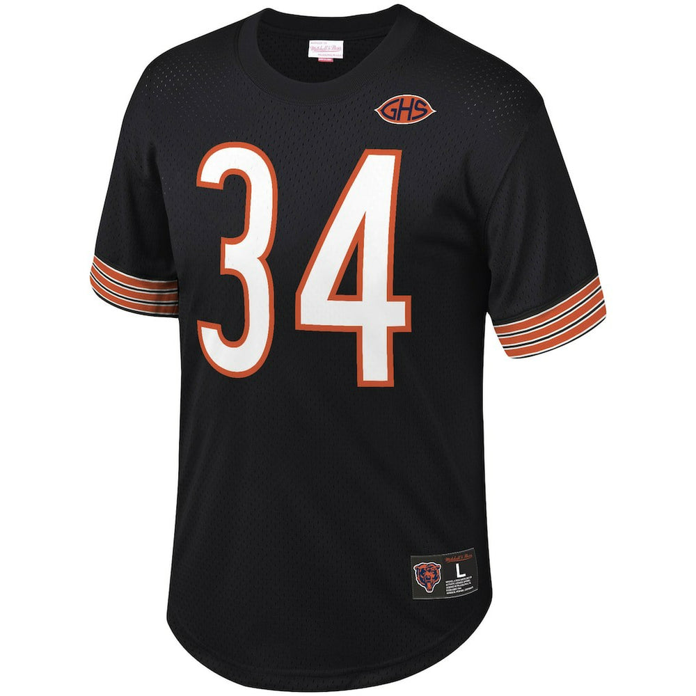 Walter Payton Chicago Bears Retired Player Name & Number Mesh Top - Black Tops