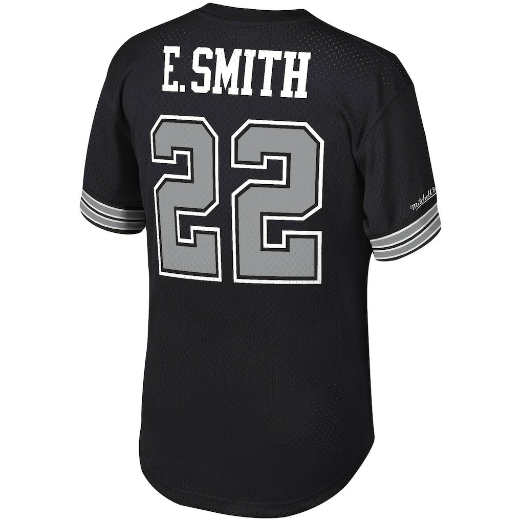 Emmitt Smith Dallas Cowboys Retired Player Name & Number Mesh Top - Black Tops