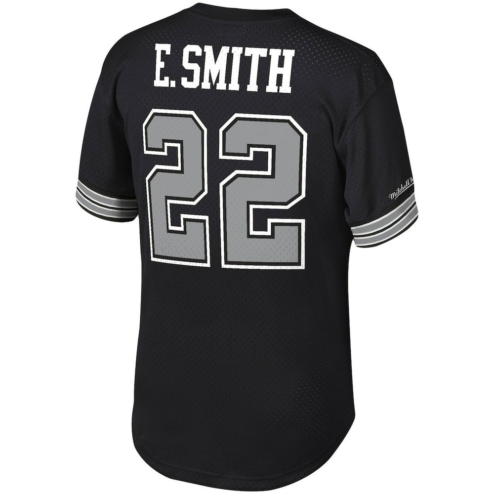 Emmitt Smith Dallas Cowboys Retired Player Name & Number Mesh Top - Black Tops