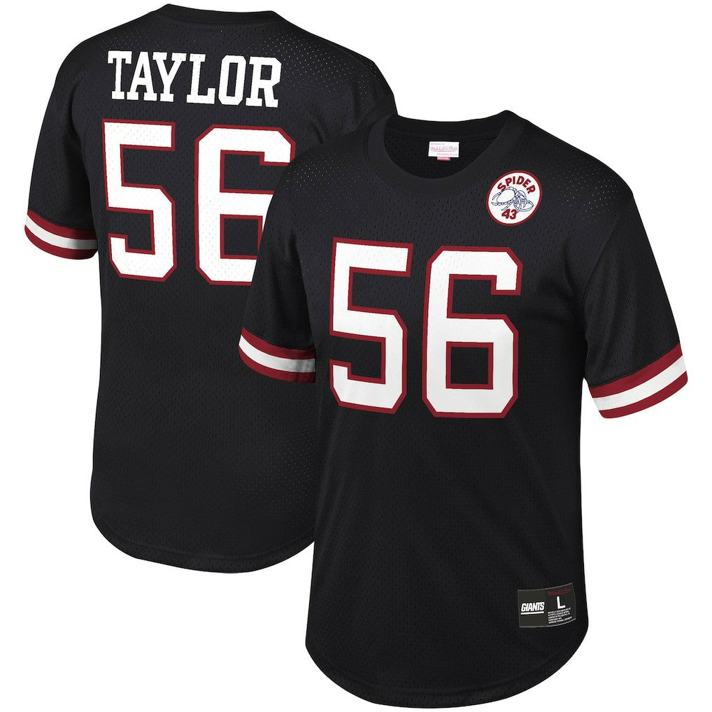 Lawrence Taylor New York Giants Retired Player Name & Number Mesh Top - Black Tops