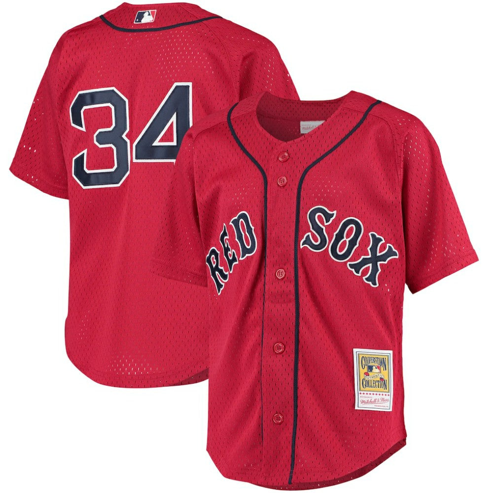 David Ortiz Boston Red Sox Mitchell & Ness Youth Cooperstown Collection Batting Practice Jersey - Red Jerseys