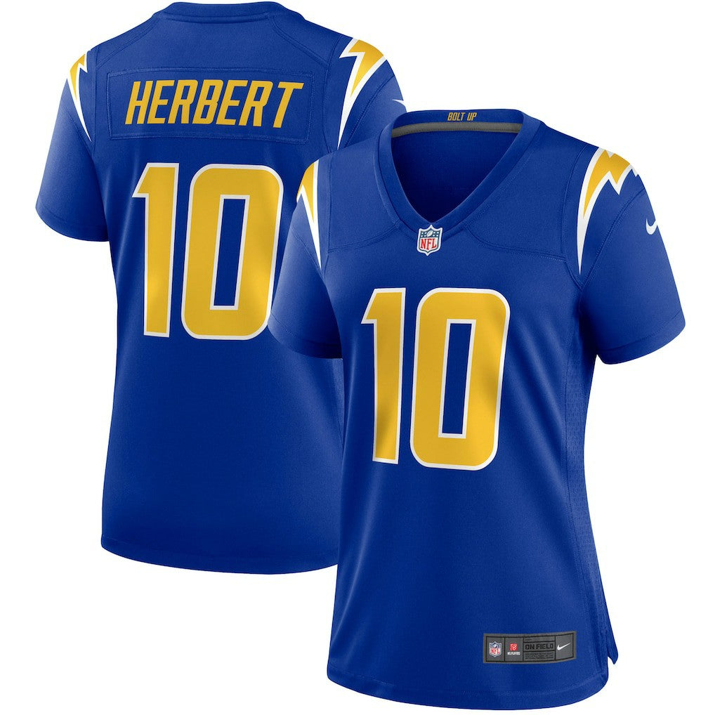 Justin Herbert Los Angeles Chargers Women's Game Jersey - Royal Jerseys