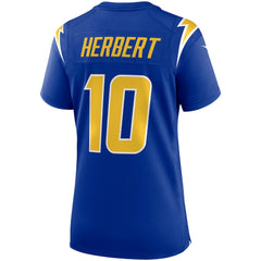 Justin Herbert Los Angeles Chargers Women's Game Jersey - Royal Jerseys