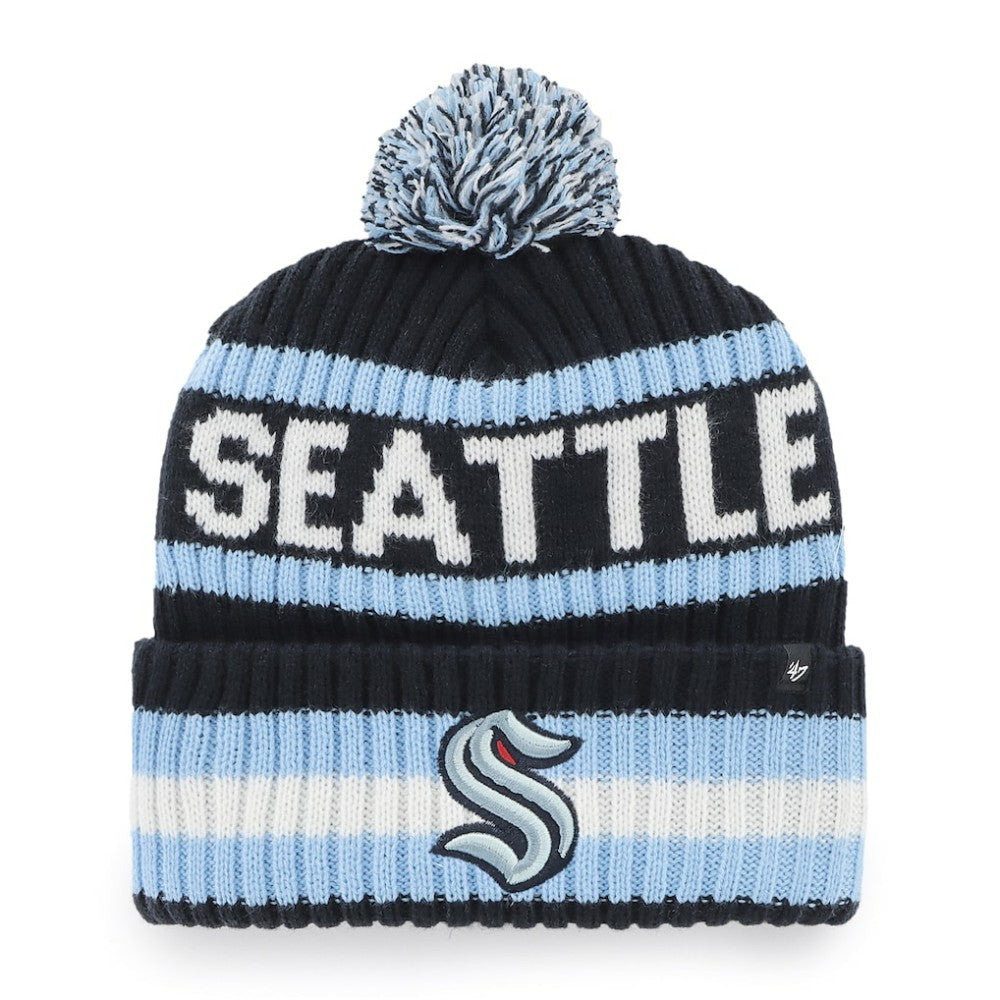 Seattle Kraken '47 Bering Cuffed Knit Hat with Pom - Navy | US 4236756