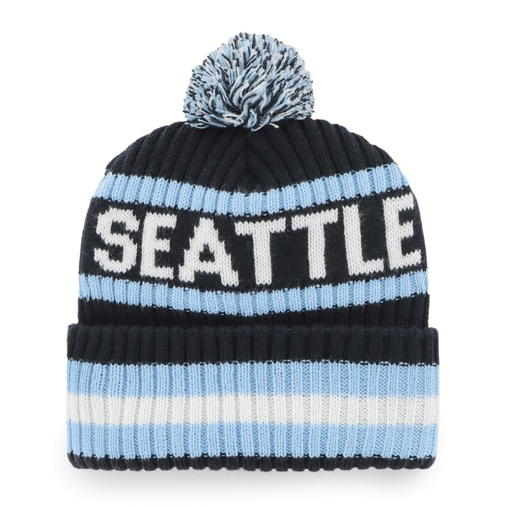 Seattle Kraken '47 Bering Cuffed Knit Hat with Pom - Navy | US 4236756