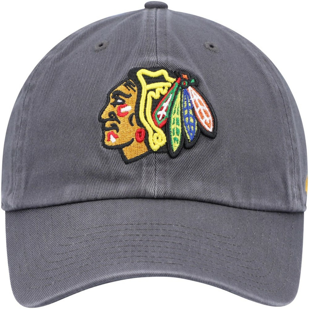 Chicago Blackhawks '47 Clean Up Adjustable Hat - Charcoal | US 4236811