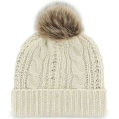 Buffalo Sabres '47 Women's Meeko Cuffed Knit Hat with Pom - White | US 4237047