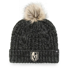 Vegas Golden Knights '47 Women's Meeko Cuffed Knit Hat with Pom - Black | US 4237058